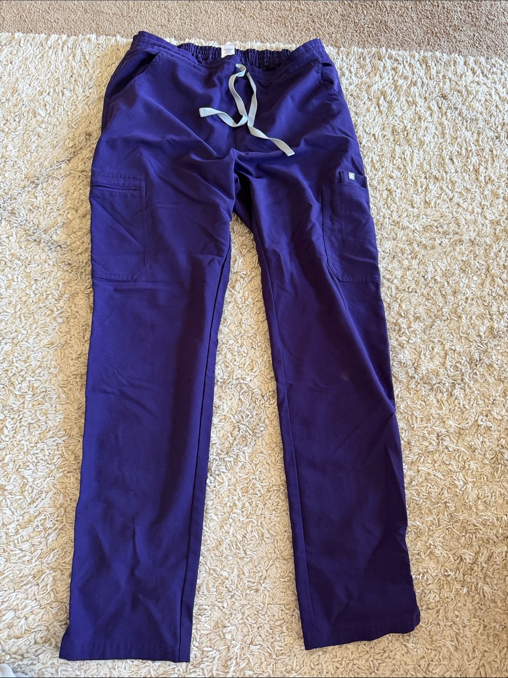 Figs Purple Jam Yola Drawstring Scrub Pants